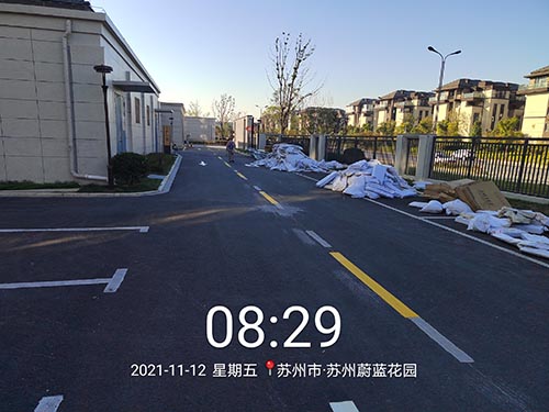 蘇州道路標線冷漆多少錢一平？道路劃線價格多少一米？